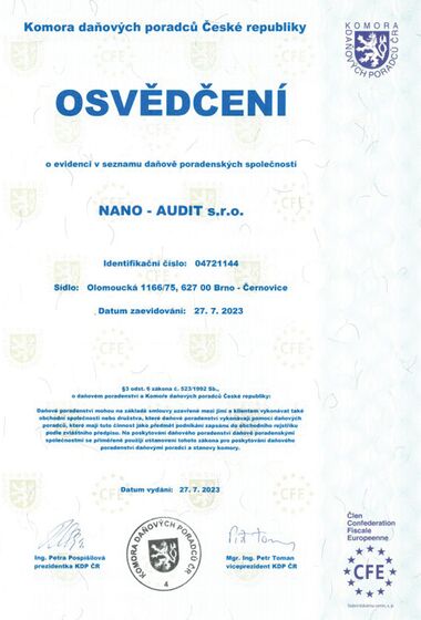 osvedceni | Certifikáty